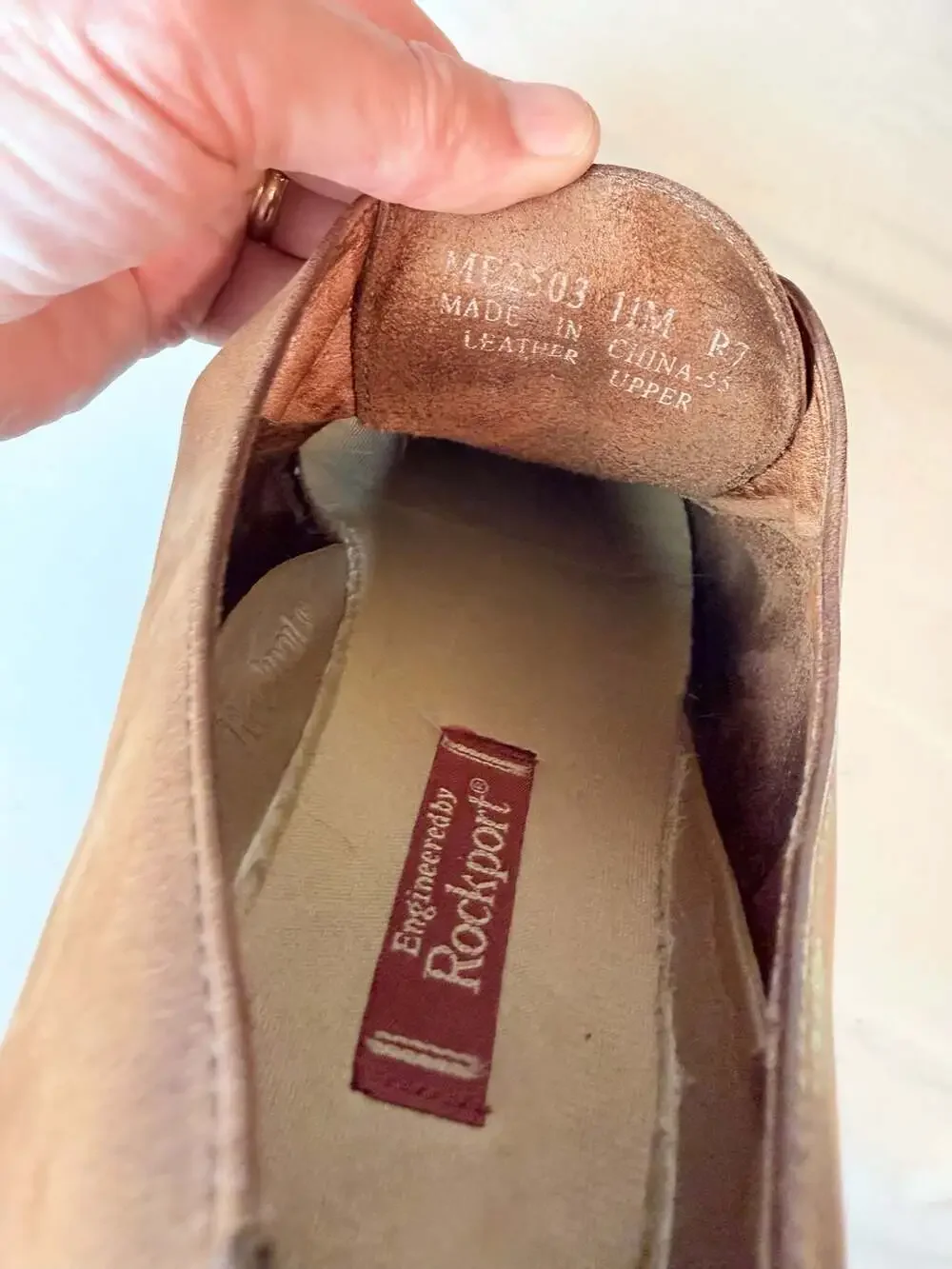 Elevated Basics Rockport ME2503 Brown Leather Oxford Shoes Men Size 11M
